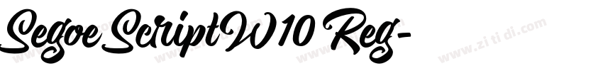 Segoe Script W10 Reg字体转换